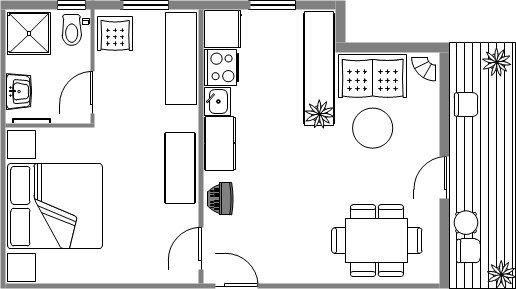 Grundriss Wohnung "Dennis"